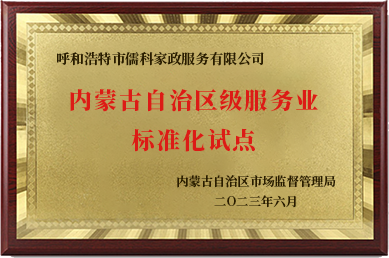 服务业标准化试点
